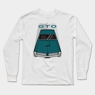 Pontiac GTO 1965 - Teal Turquoise Long Sleeve T-Shirt